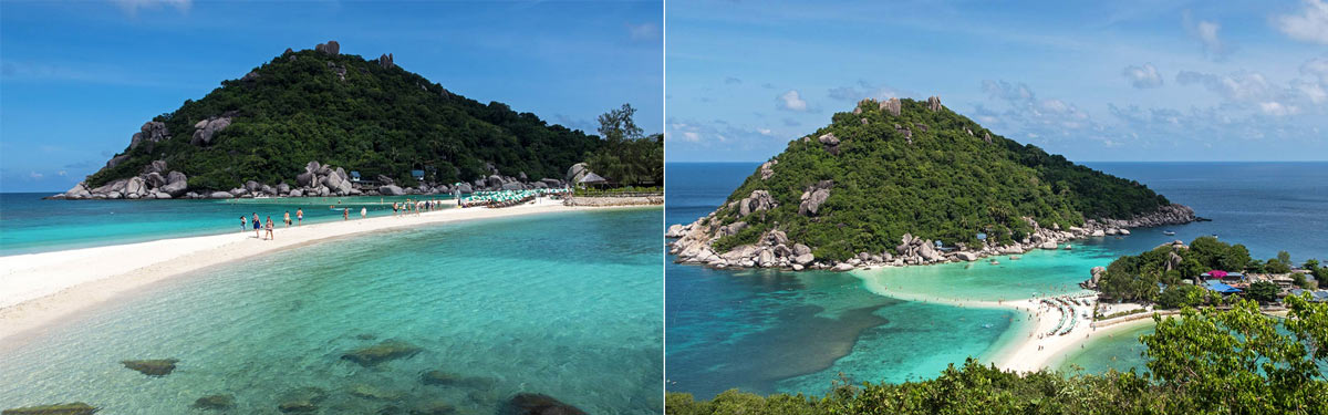 Amazing view from Koh Nang Yuan Viewpoint